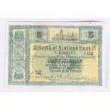 North of Scotland Bank Limited £5 five pound banknote 1st March 1932 Harvey Smith and W Mitchell A