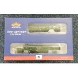 Bachmann Branch-Line OO gauge Derby Lightweight two car DMU set BR green with speed whiskers 32-516,