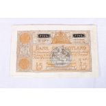 Bank of Scotland £5 five pound banknote 6th January 1943 Elphinstone and Crawford 10/Q 5362 SC112c