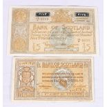 Bank of Scotland £5 five pound banknote 2nd October 1951 Elphinstone and Crawford 13/J 5115 SC115a