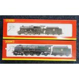 Hornby OO gauge model railways 2-8-0 locomotive and tender Class 8F 48154 BR black R2229 and 4-6-2