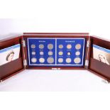 Danbury Mint The Longest Reigning Monarchs eighteen-coin coin collection with Victoria (1837-1901)