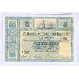 North of Scotland Bank Limited £5 five pound banknote 1st March 1932 Harvey Smith and Scott Short