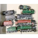 Six Hornby Railways OO gauge locomotives including 2-10-0 Evening Star locomotive and tender 92220