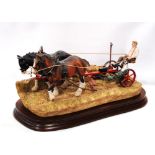 Border Fine Arts model, 'Hay Cutting Starts Today', BO 504, 101/350, Golden Edition, 950