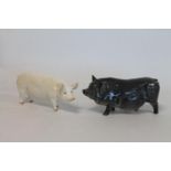 Two Beswick figures: Sow Ch. "Wall Queen 40th", no. 1452A, gloss, 7cm high and Vietnamese Pot-