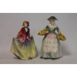 Two Royal Doulton figures: "Daffy-Down-Dilly", HN1712, 20.5cm high and "Sweet Anne", HN1331, 18.