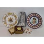 Two Caverswall commemorative bone china plates for the Sixtieth Anniversary of the Coronation