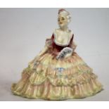 Rare Royal Doulton figure "Lisette", HN1523, 13cm high. "Potted by Doulton & Co". (Wrongly