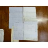 Documents & Ephemera - Buckingham - Capt. John Fellowes.  1849. Probate papers including will,