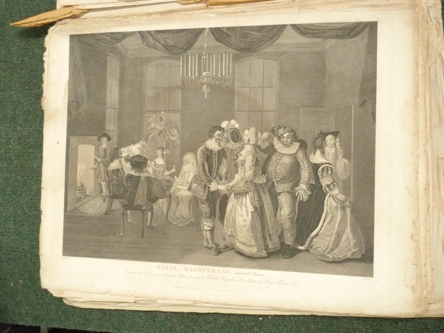 HOGARTH WILLIAM.  21 large loose eng. plates by or after Hogarth, varying cond. Late 18th cent. - Image 3 of 3