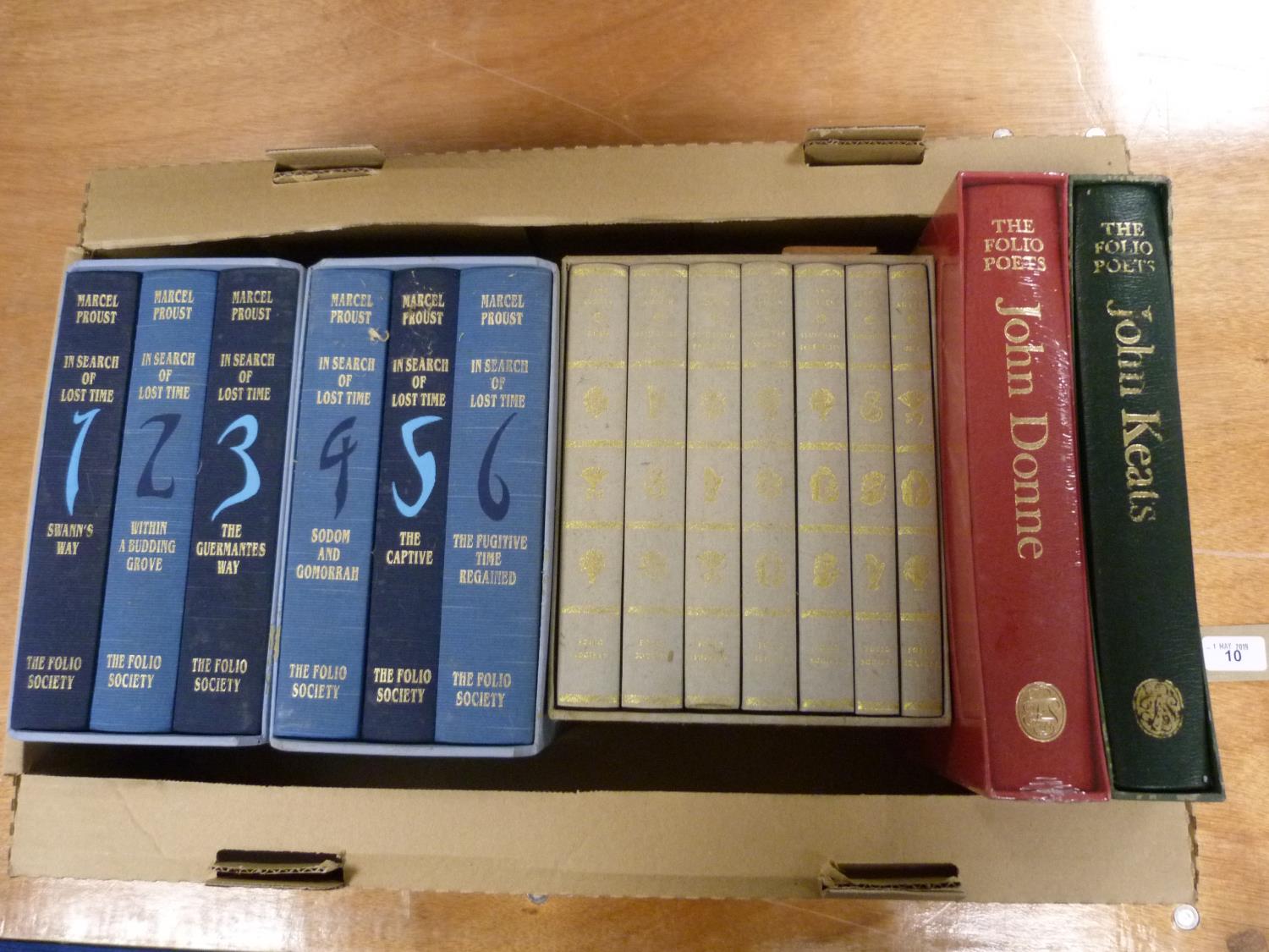 FOLIO SOCIETY.  Proust & Jane Austen sets & Folio Poets, Donne & Keats.