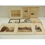 PHOTOGRAPHS.  Carton of 19th & early 20th cent. photographs, some mounted, incl. ice bound