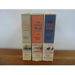 FOOTE SHELBY.  The Civil War. 3 vols. in orig. cloth & d.w's. 1958-1974.
