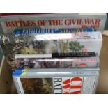 AMERICAN CIVIL WAR.  8 various quarto vols. in d.w's incl. atlases.