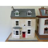 Dolls house. 'King William Inn' of 'L' shape, removable front reveals interior, includes various