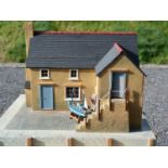 Dolls House, A fishermans cottage taken from a Brian Nickoll design, cottage with partial