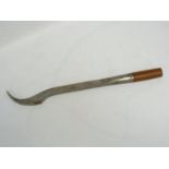 Large W.Marple & Sons, Sheffield lock mortise chisel with wood handle.