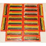 Twenty Triang Hornby OO gauge model railway rolling stock including R740 Coach for breakdown crane