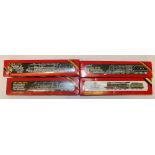 Four Hornby Railways OO gauge model railways locomotives including R061 4-6-0 locomotive and