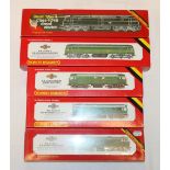 Five Hornby Railways OO gauge model railways locomotives including R060 diesel locomotive D1738 BR