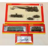 Hornby OO gauge model railways including R6610 BR breakdown crane weathered black, R4340A Sir