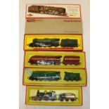 Five Triang Hornby OO gauge model railway locomotives including R354 4-2-2 Lord of the Isles