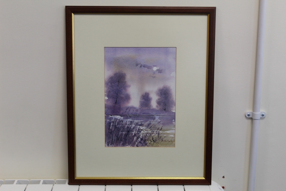 MELVILLE C. BROTHERSTONRiverscapeSigned and dated (19)95, watercolour, 30.5cm x 21.5cm.   ARR