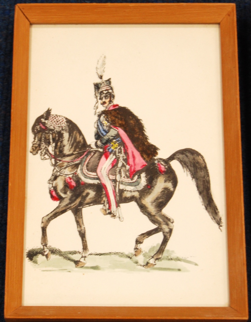 STEFAN PAJACZKOWSKI (POLISH, 1900 - 1978)CavalrymenTwo watercolours and four smaller prints, - Image 6 of 10