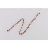 9ct yellow gold curb link neck chain stamped 375 to closure, 70cm long, 8.8g gross