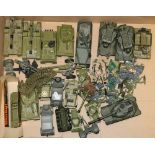 Approximately twenty Dinky Toys diecast military vehicles including Tank Destroyer, Leopard Tank,