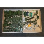 A collection of of over 50 Dinky playworn military and other die-cast model vehicles including three