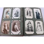An Edwardian postcard albums containing approximately 270 postcards of African interest including