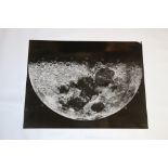Photograph of the moon on Kodak paper, 38cm x 49cm