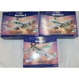 Three Corgi Aviation Archive World War II 'War in the Pacific' model aircraft including two 1:72