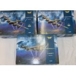 Three Corgi 1:72 scale Aviation Archive model aircraft including two AA32603 Avro Lancaster R5508/