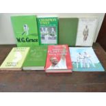 Cricket.  8 various items incl. Champion Times signed by Fred Trueman & his co-author.