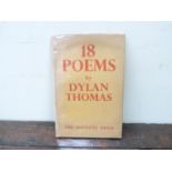 THOMAS DYLAN.  18 Poems. Cloth backed green brds. in d.w. with price 6s. Effectively 2nd ed. of