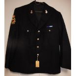 British Ministry of Defence dress uniform jacket with ER buttons by Mith and Wright, enamelled MOD
