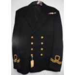 British Navy dress uniform jacket with Sullivan Williams and Co Ltd of London interior pocket