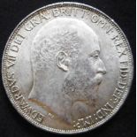 United Kingdom. Crown. Edward VII. 1902. Very slight edge nicks otherwise GVF.