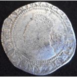 England. Hammered silver sixpence. Elizabeth I. 5th issue. 1582, mm possibly sword. (SC 2572)