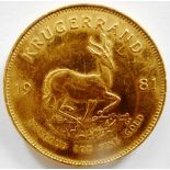 South Africa. Krugerrand. 1981.