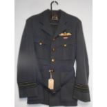 British Royal Air Force dress uniform jacket with Burberrys label and interior pocket label