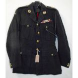 British Navy dress uniform jacket with Gieves of London interior pocket label "L/10/46 18/2004 R H W