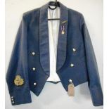 British Navy dress uniform jacket with E C Snaith and Son Ltd interior pocket label having Staybrite