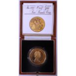 United Kingdom. Five pounds. EIIR. 1981. Gold Proof. Cased.