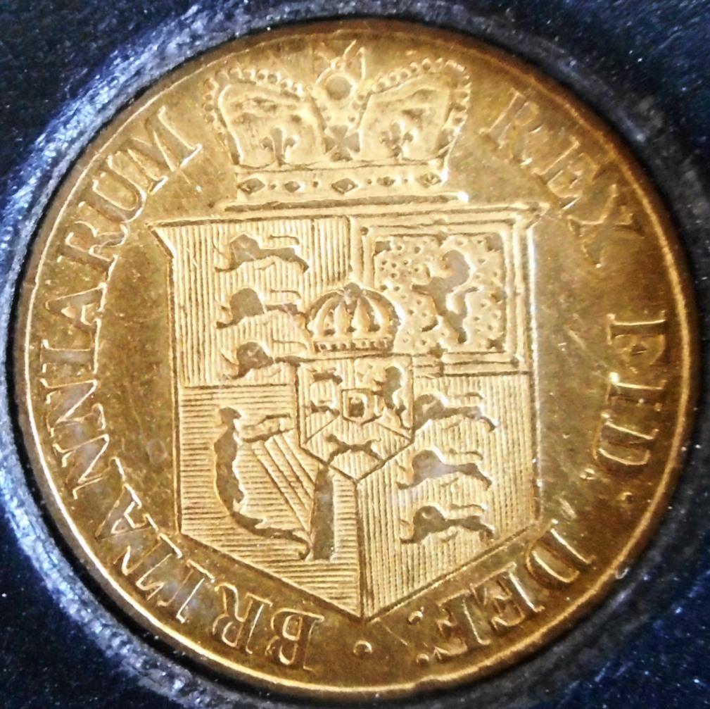 United Kingdom. Half-sovereign. George III. 1817. F. Cased. - Image 2 of 2