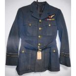 British Royal Air Force dress uniform jacket with RAF brass buttons by Gaunt of London, cloth