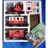 L.G.B. G gauge train set. 100 years of Lehmann anniversary set. Boxed with extra track.